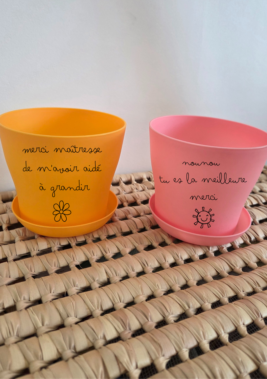 Pot à fleurs personnalisé