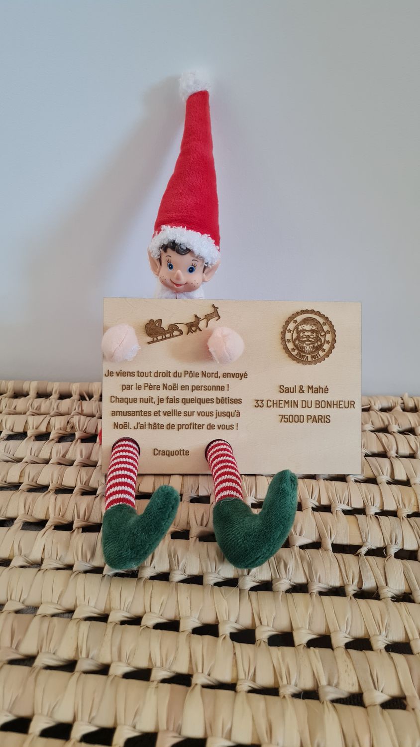 Carte arrivée Lutin farceur