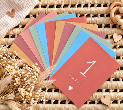 Cartes étapes - Pack 12 mois