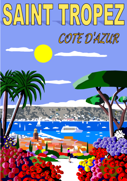 AFFICHE SAINT TROPEZ
