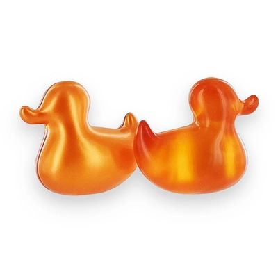 Perles de bain canard abricot