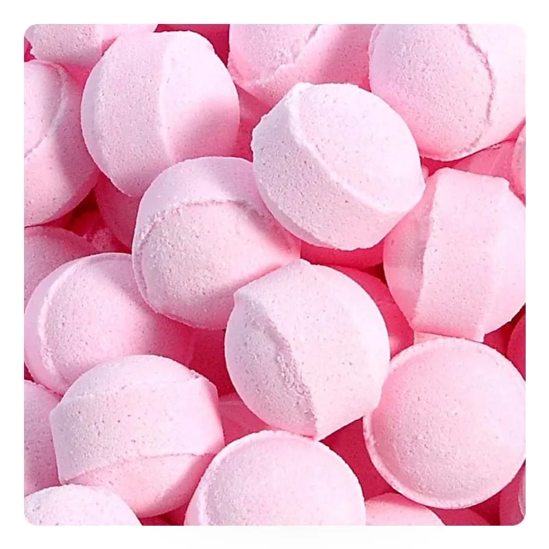 Mini-billes effervescentes parfum rose