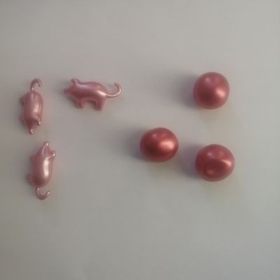 Duo de perles de bain fraise-rose éléphant