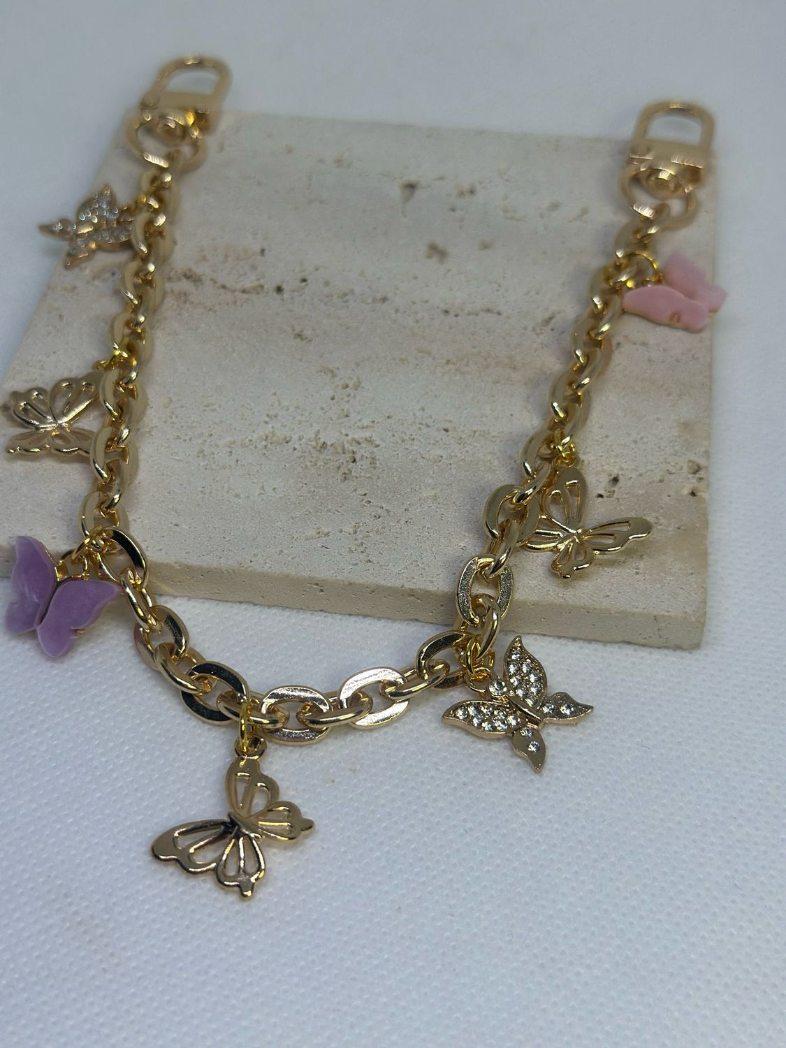 Butterfly bag charm