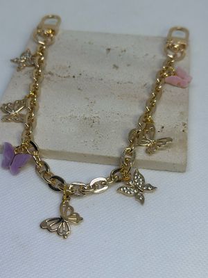 Butterfly bag charm