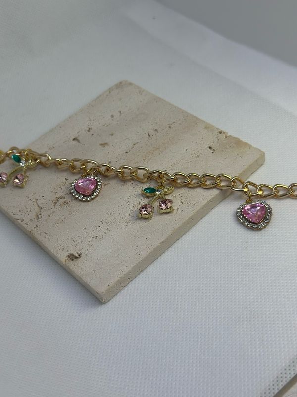 Cherry Heart Charm