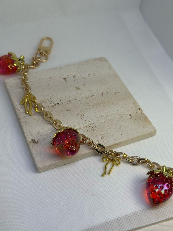 Strawberry Bag Charm