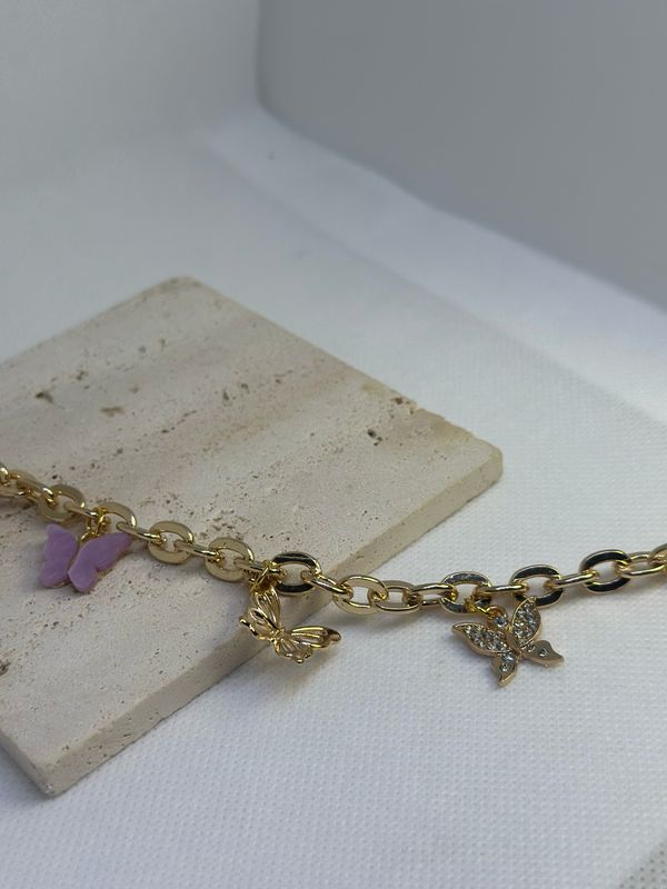 Butterfly bag charm