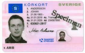 permis de conducere Suedia