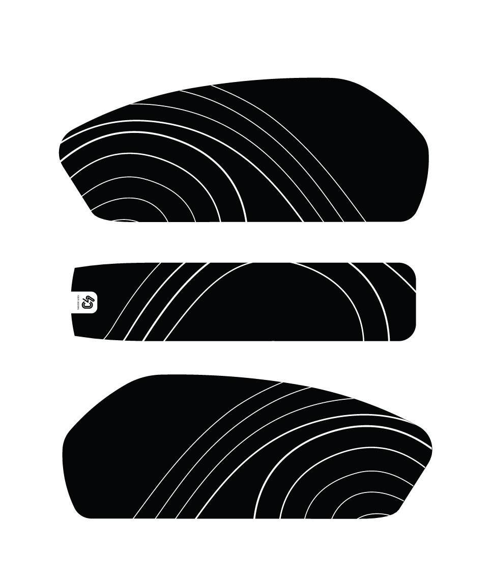 Forty Customs C1X Style Battery Decals RX, S2 series