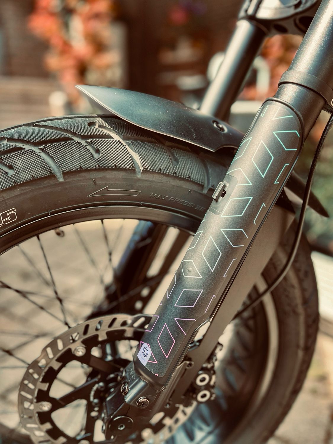 Forty Customs Gold Polkadot Fork Decals RX, S2 series