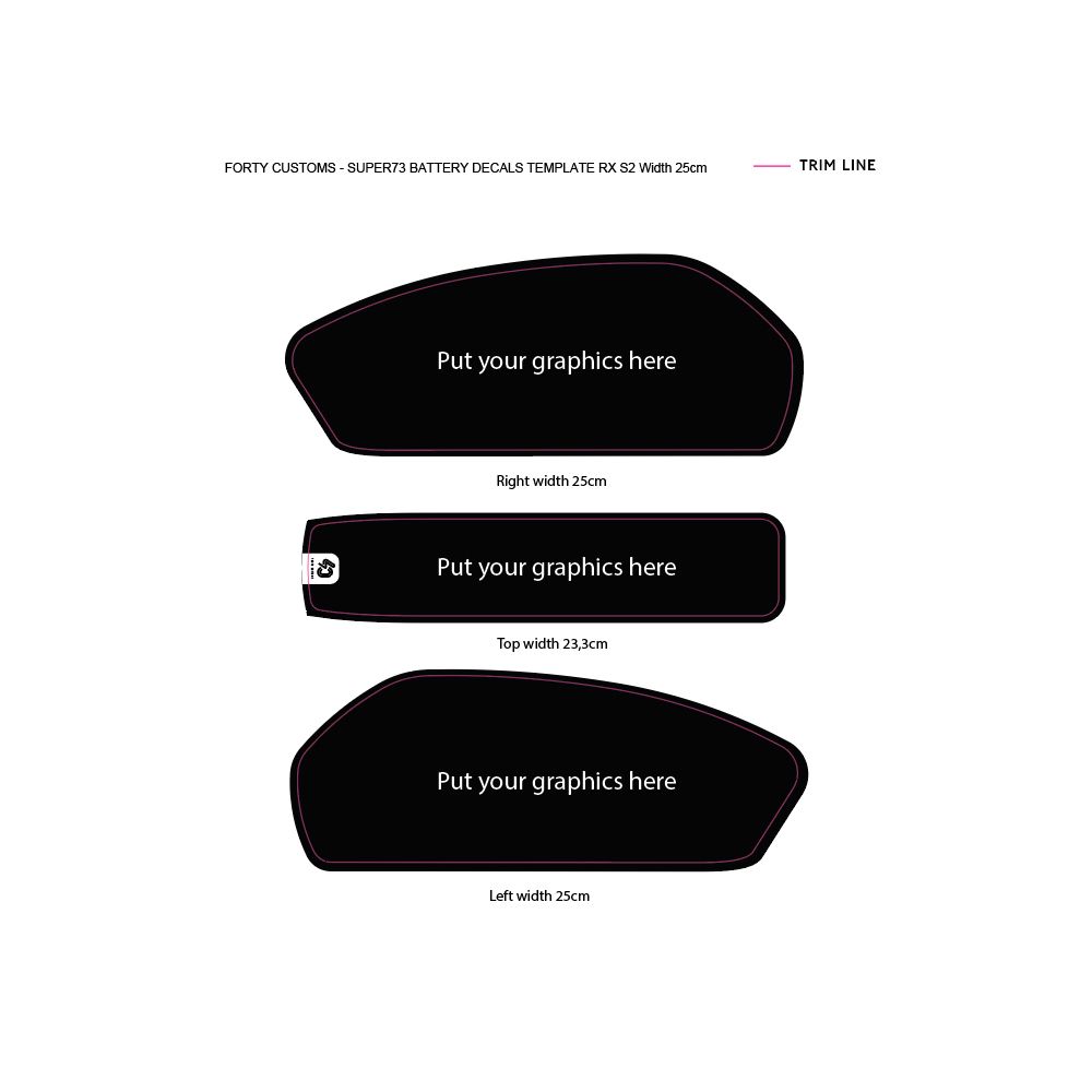 Decal Kit for Super73 S2 R and RX Battery Pack 80s VHS