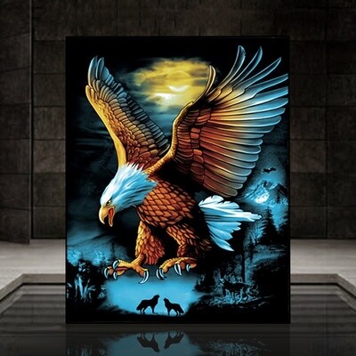 Eagle Night - Diamonds Painting kit