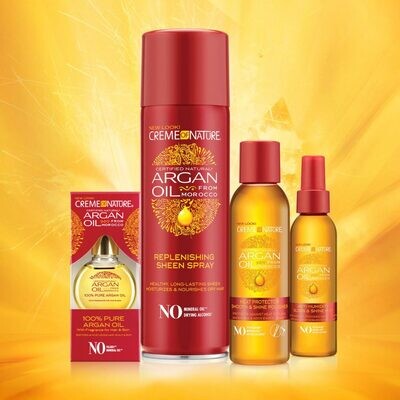 CREAM OF NATURE ARGAN HUILE (Replenishing Sheen Spray)