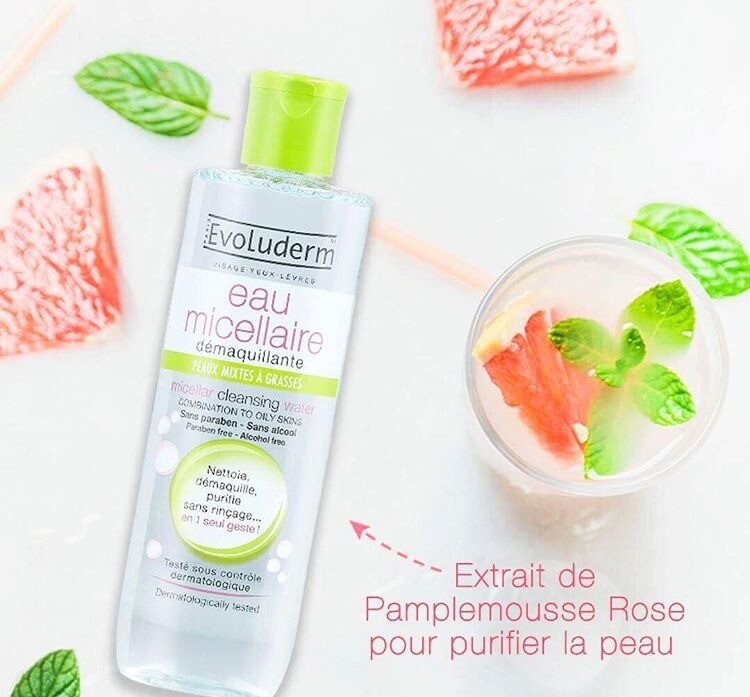 EVOLUDERM EAU MICELLAIRE (peux mixtes a grasses)