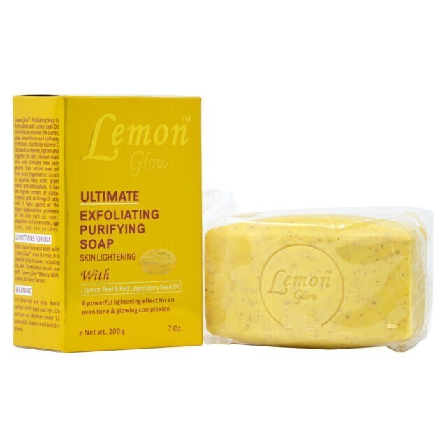 LEMON GLOW EXFOLIATING PURIFYING SOAP