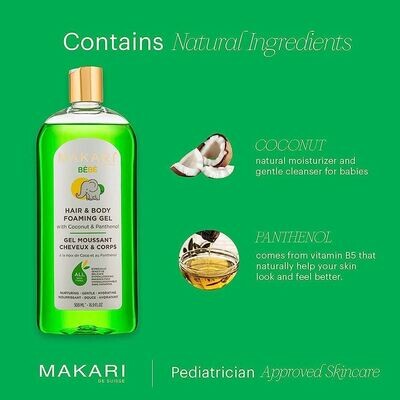 MAKARI DE SUISSE GEL DOUCHE BÉBÉ