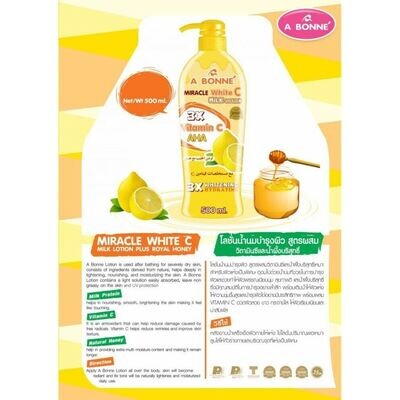 A BONNÉ MIRACLE WHITE  LAIT VITAMIN C AHA 3X