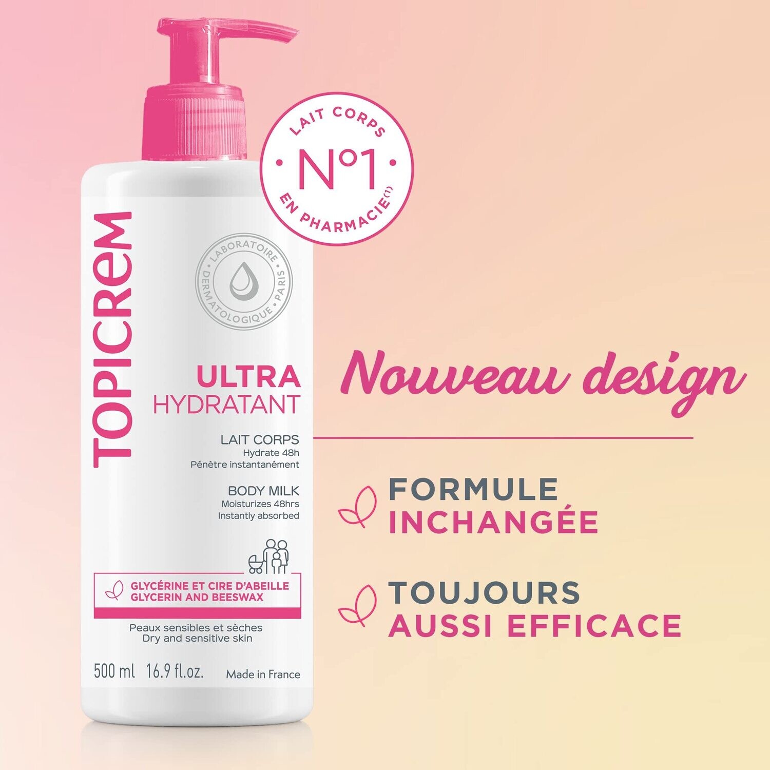 TOPICREAM LAIT ULTRA HYDRATANT