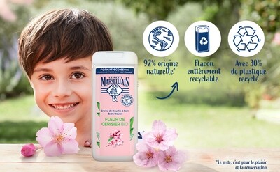 LE PETIT MARSEILLAIS CREAM DE BAIN FLEUR DE CERISIER NATUREL BIO