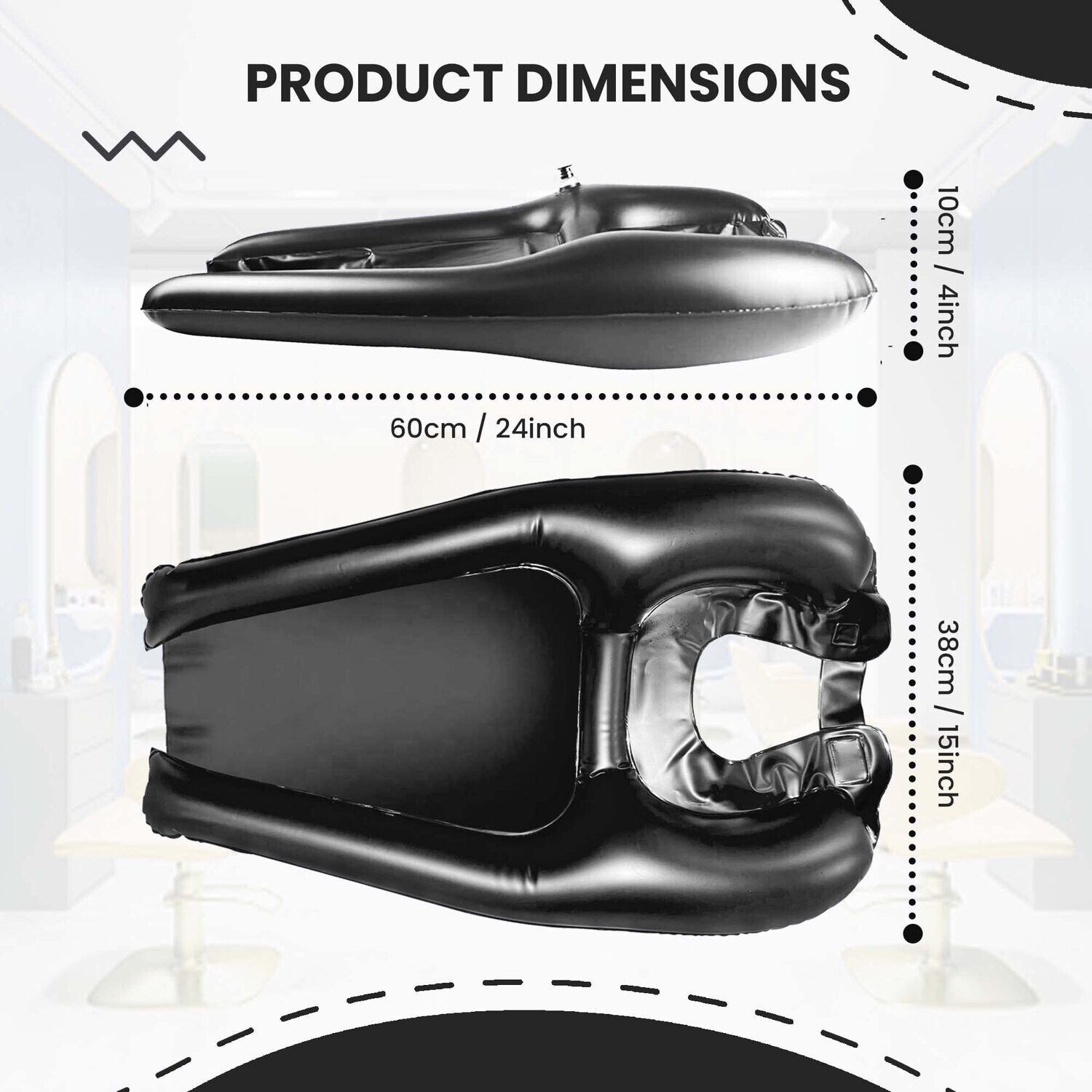 LAVE TÊTE PLASTIQUE GONFLABLE