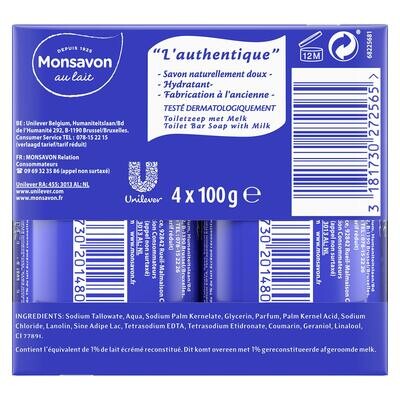MONSAVON AU LAIT (4*100g)