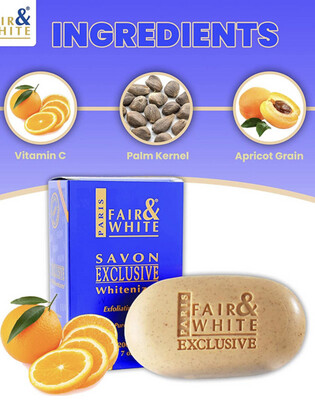 FAIR WHITE SAVON EXCLUSIVE WHITENIZER EXFOLIATING SOAP