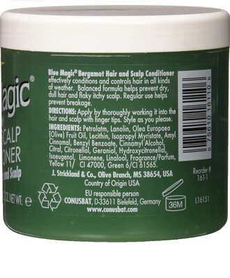 BLUE MAGIC BERGAMOT HAIR SCALP CONDITIONER