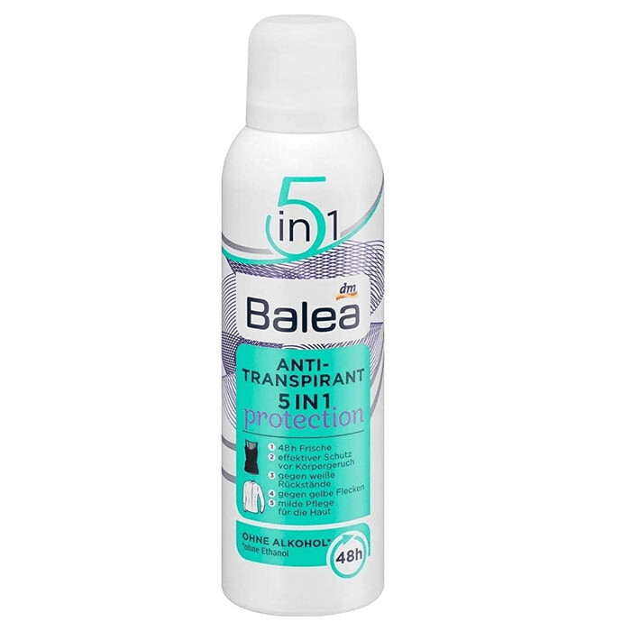 BALEA DÉODORANT ANTI TRANSPIRANT 5 EN  1