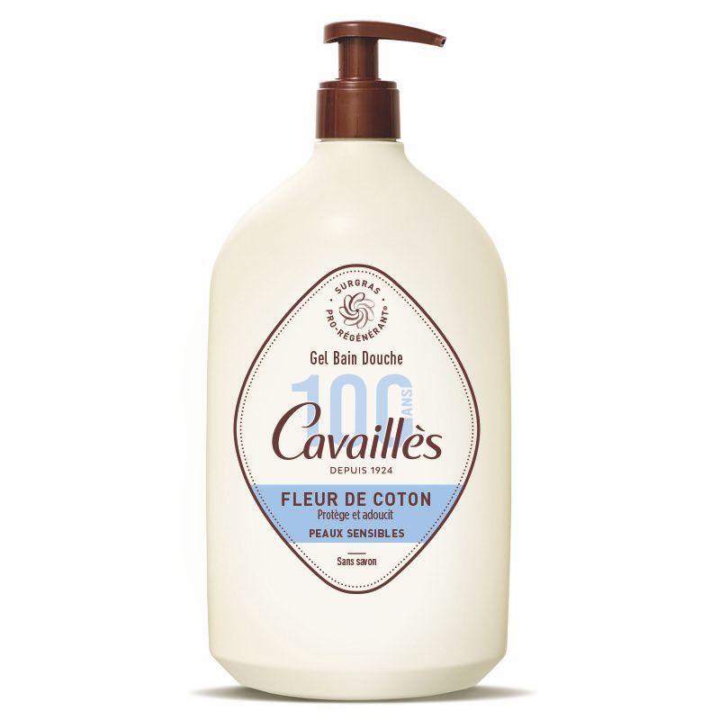 LAIT BAIN DOUCHE CAVAILLES FLEUR DE COTON NOURRIT ET ADOUCIT peaux sensibles