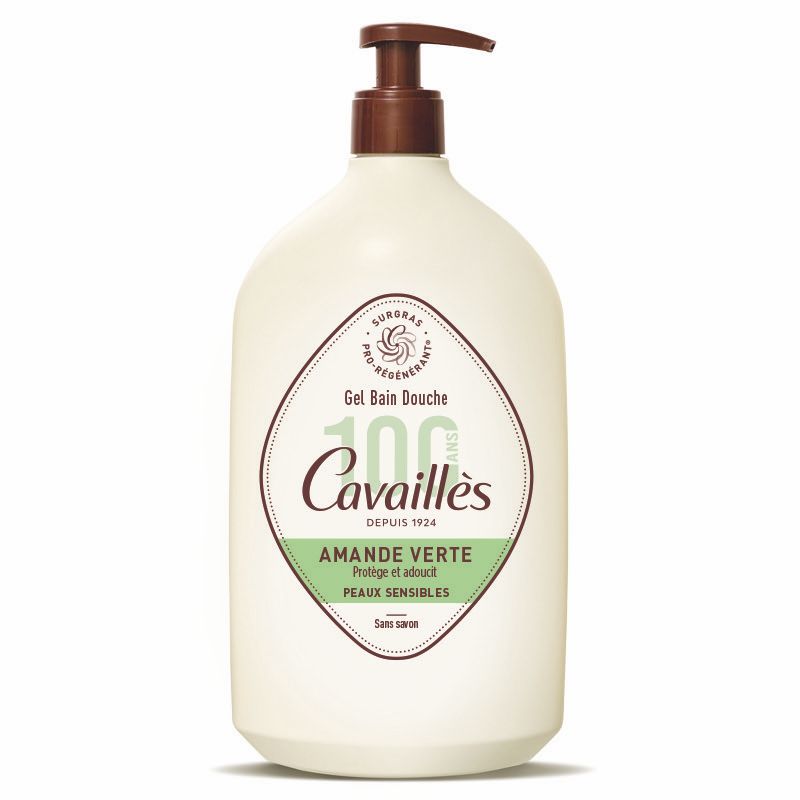 LAIT BAIN DOUCHE CAVAILLES AMANDE VERTE protège et adoucit peaux sensibles