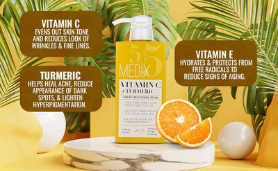 LAIT MEDIX 5.5 VITAMINE C+ / TUMERIC CLARIFIANTS + FIRM