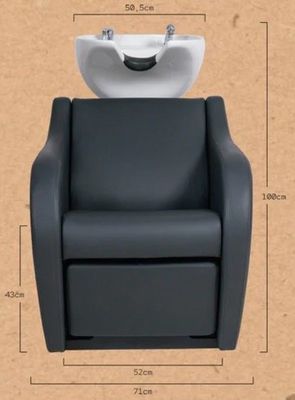 Bac à shampoo lave tête céramique fauteuil