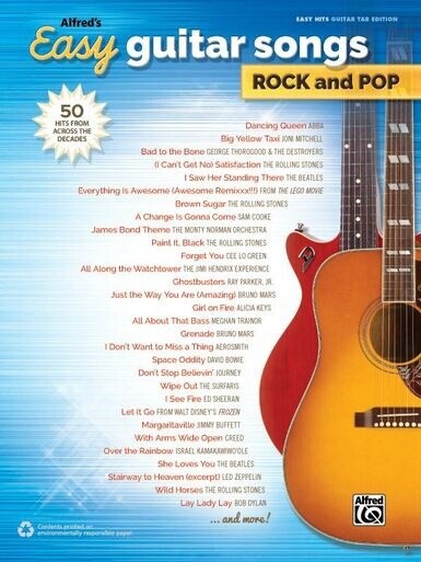 Alfreds Easy Guitar Songs Rock and Pop