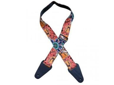 Aboriginal Art Guitar Strap Kangaroo Ground