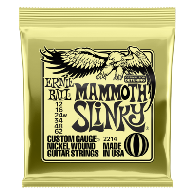 Ernie Ball Electric Guitar Strings Mammoth Slinky 12-62