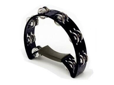 Halfmoon Tambourine Black