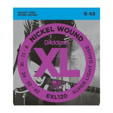 D&#39;Addario EXL120  Electric Guitar Strings Super Light 9-42