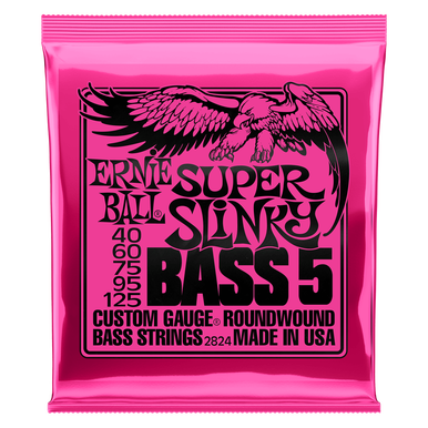 Ernie Ball 5 String Bass Super Slinky 40-125 Strings