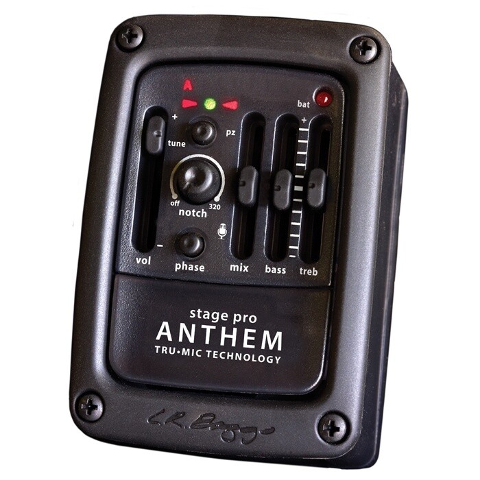 LR Baggs ANTHSTAGE Anthem Stagepro Acoustic Guitar Preamp System with Element Pickup &amp; Microphone