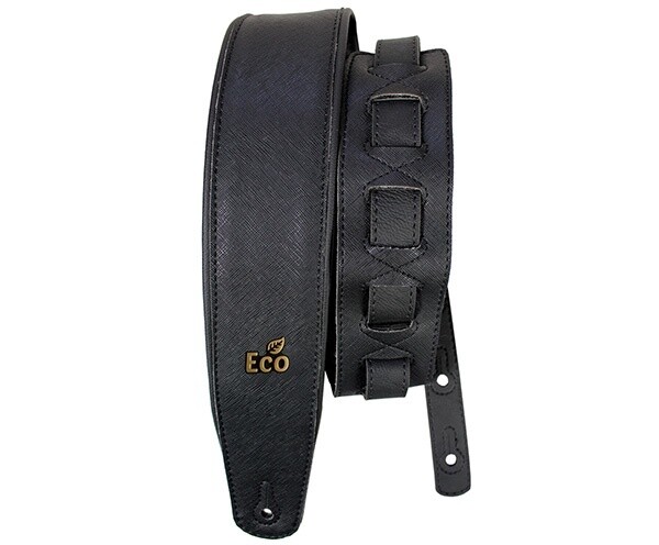Basso EcoSoft Recycle Guitar Strap, Style: Black