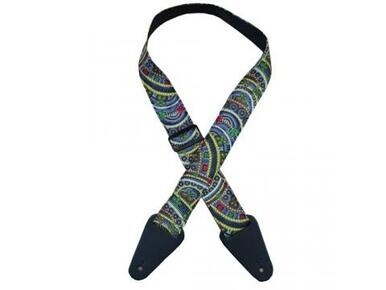 Aboriginal Art Guitar Strap Butterflies Circle of Life