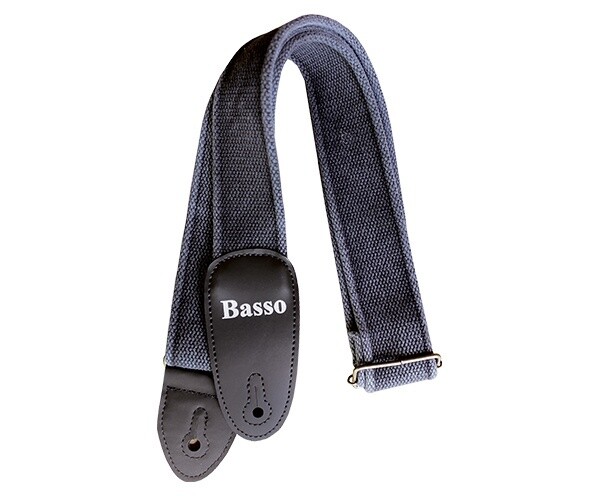 Basso Guitar Strap Cotton, Style: Black