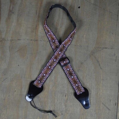 Jacquard Ukulele Strap Red Squares