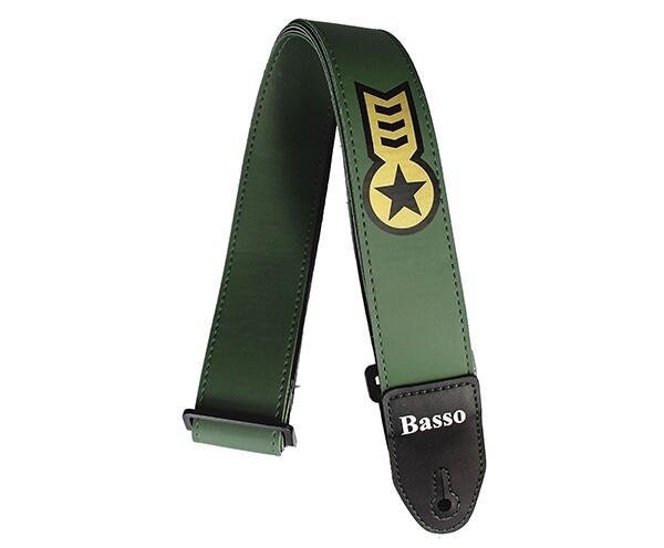 Basso Synthetic Guitar Strap, Style: Rank