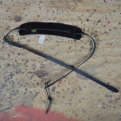 Black Leather Ukulele Strap