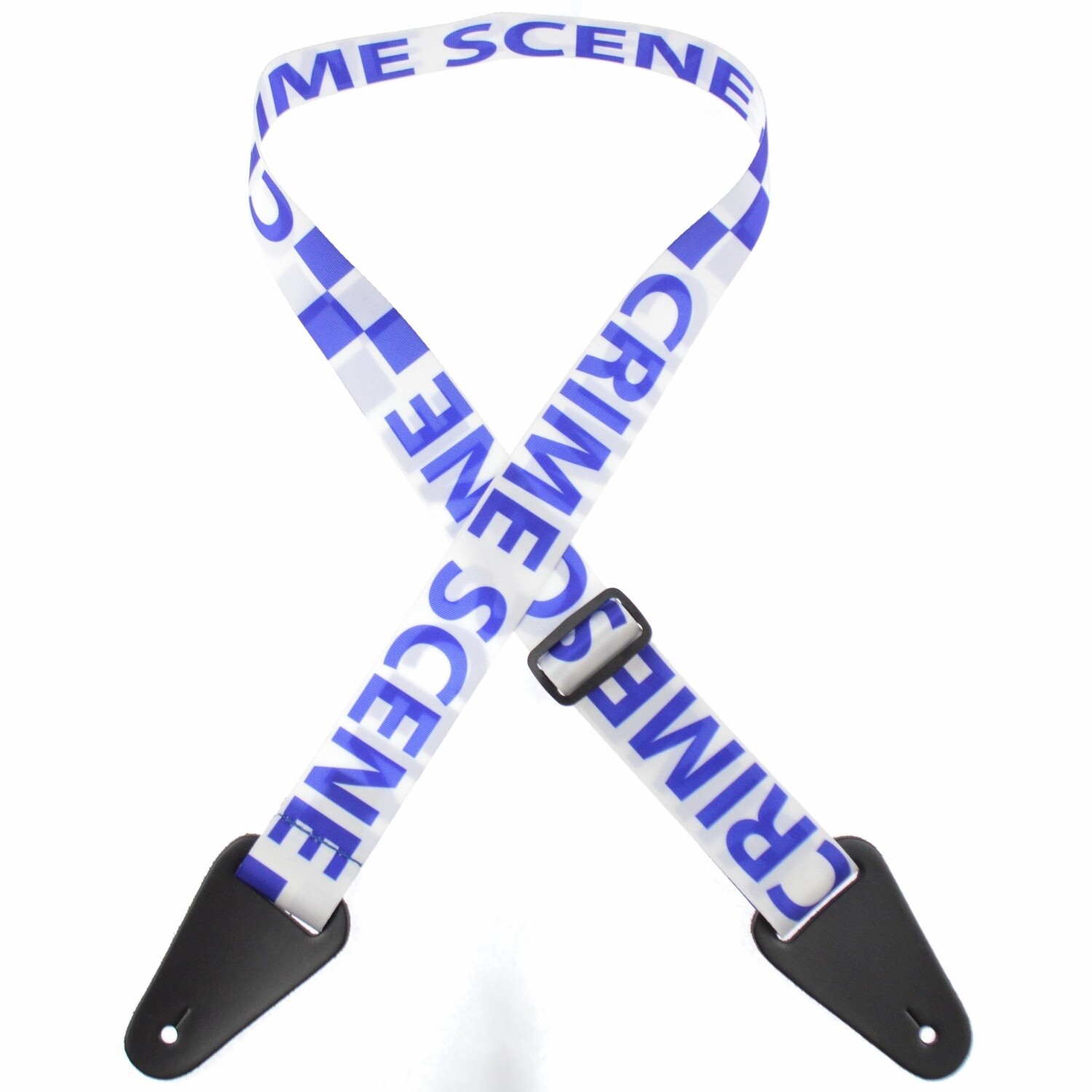 Colonial Leather Crime Scene Printed Webbing Guitar Strap