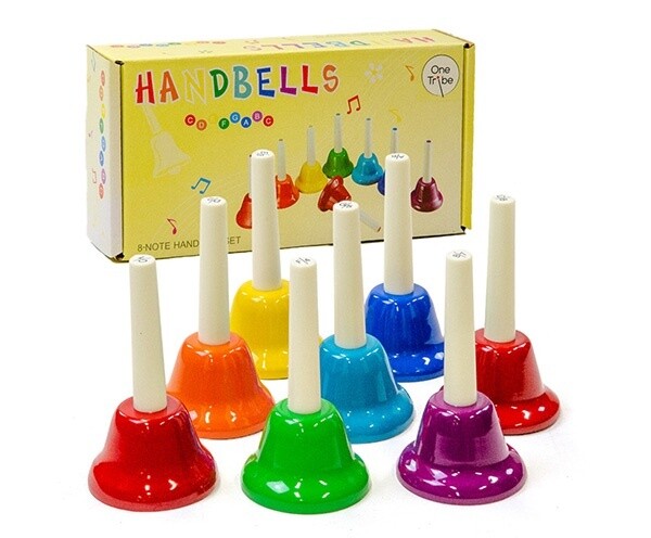 Tuned Hand Bells 8 Note Set