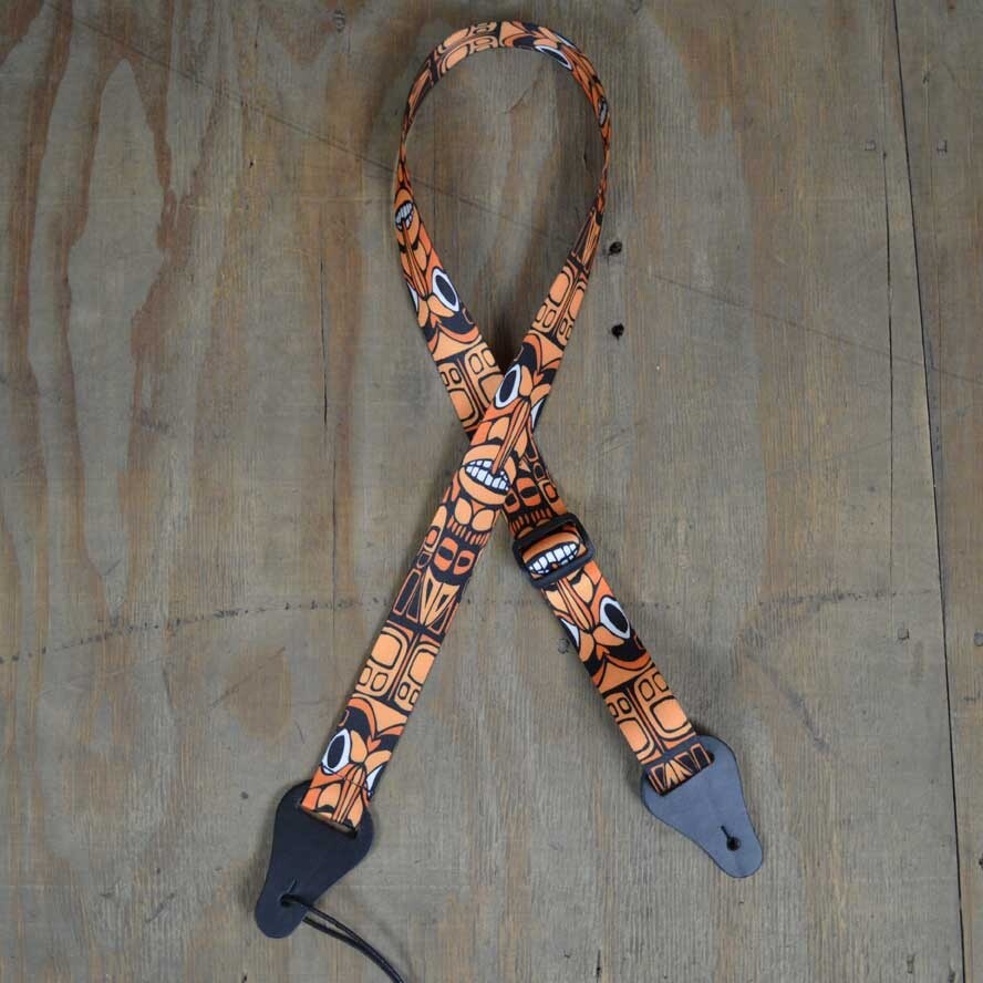Printed Ukulele Strap Tiki