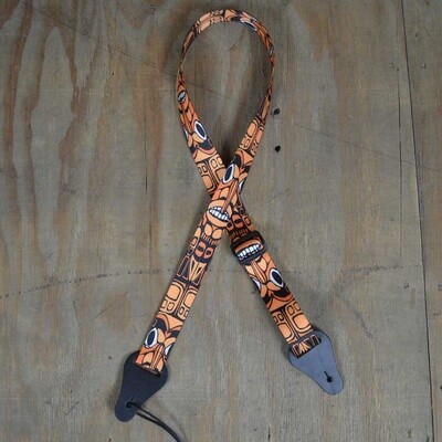 Printed Ukulele Strap Tiki